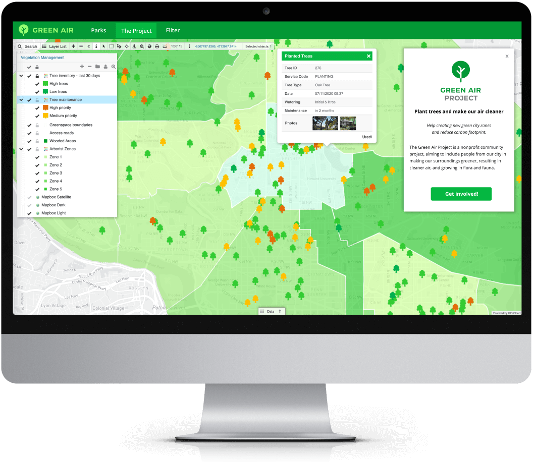 White label GIS app - customizable Map Portal.