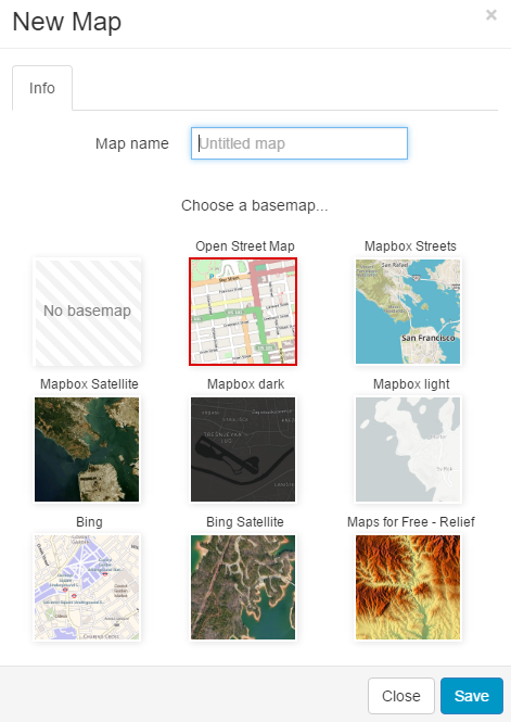 create a new map
