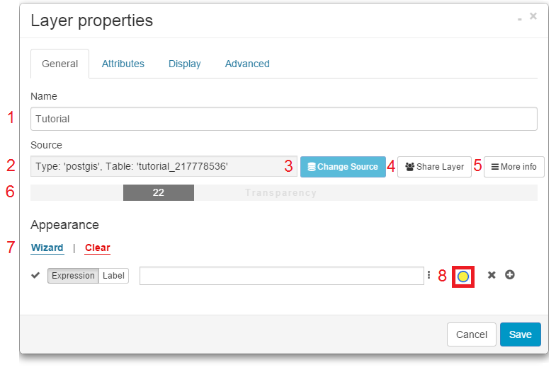 layer properties