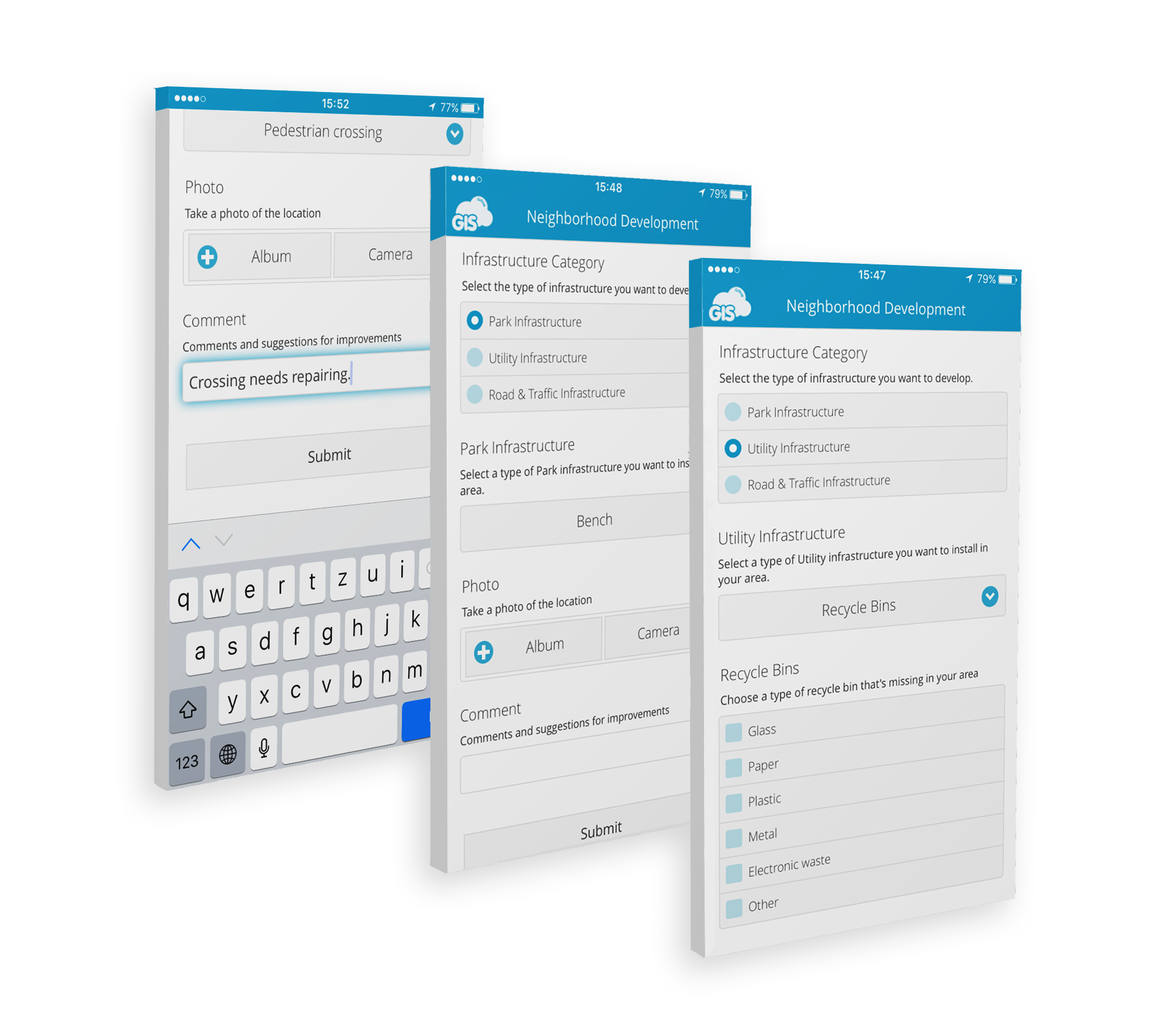 Custom GIS forms