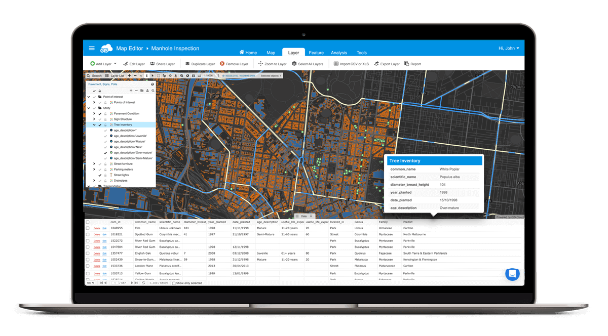 Map Editor is a GIS Cloud Applications with powerful gis tools for creating, editing, styling, sharing and publishing maps for fast data visualization and management