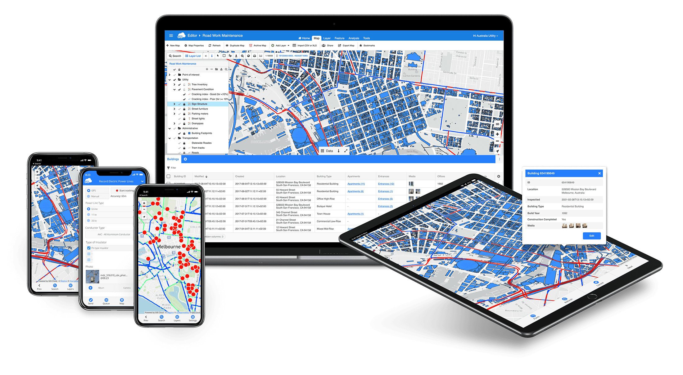 GIS Cloud platform for data collection, mapping and data sharing