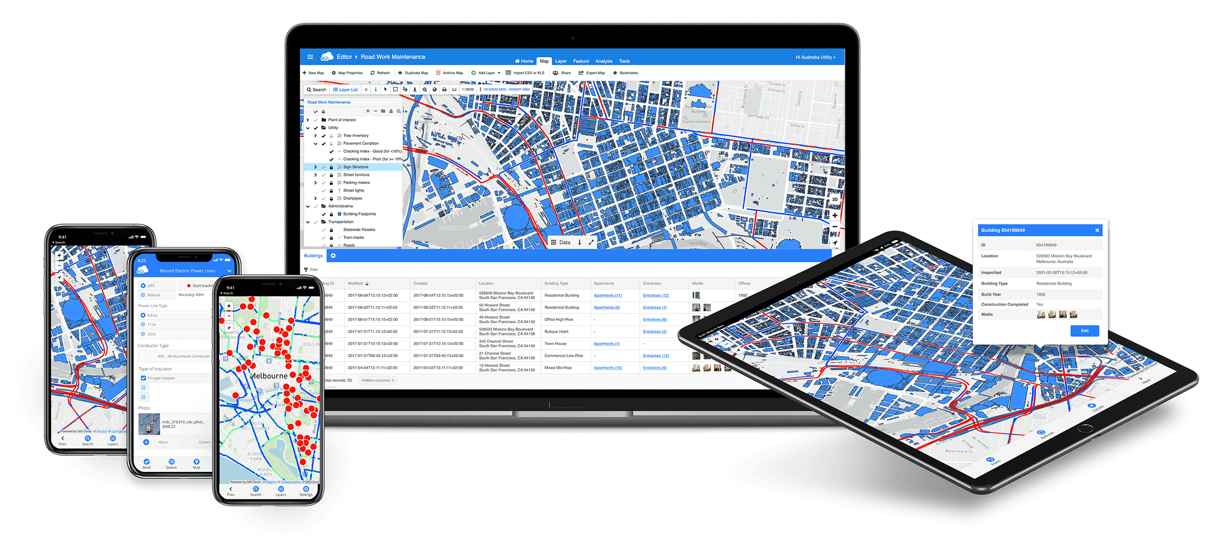 GIS Cloud platform for data collection, mapping and data sharing