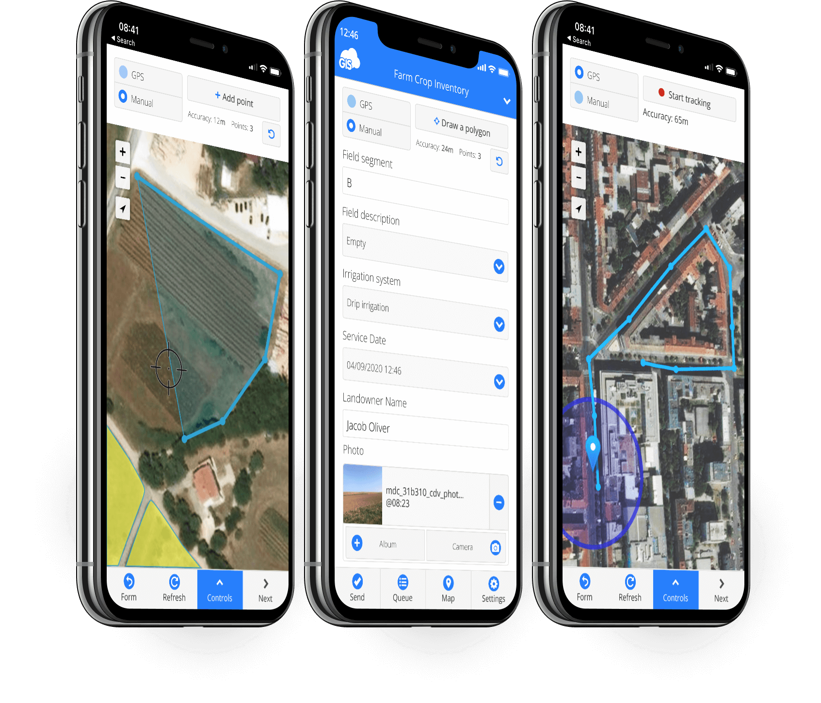 Collect polygons and lines in the field using Mobile Data Collection ustom forms