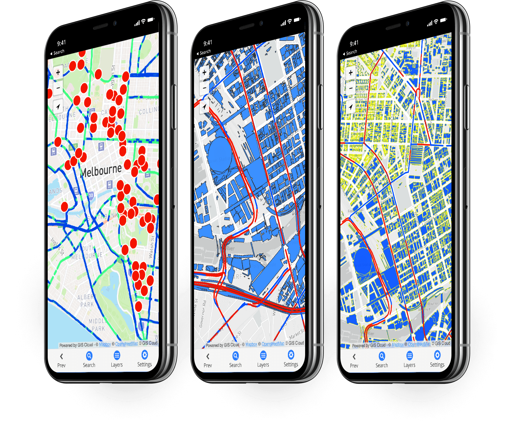 GIS Cloud Mobile Data Collection lets you access and manage all your data and maps on your phone