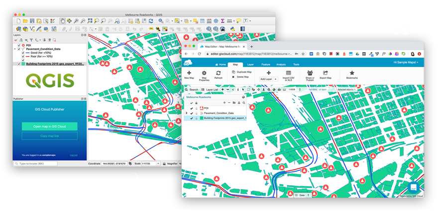 GIS Cloud Publisher for QGIS