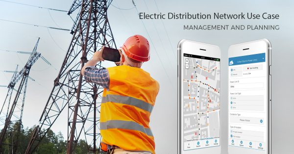 Collecting electric power lines in the field with GIS Cloud MDC