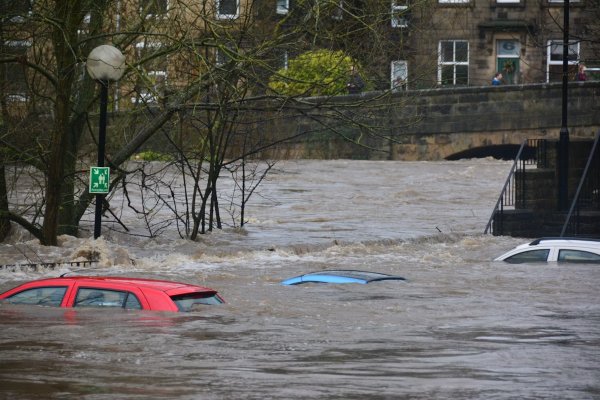 Flooded street: drainage and flood response