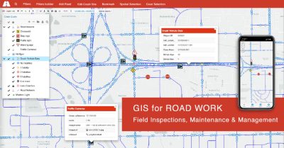 GIS for road work — field inspections, maintenance and management