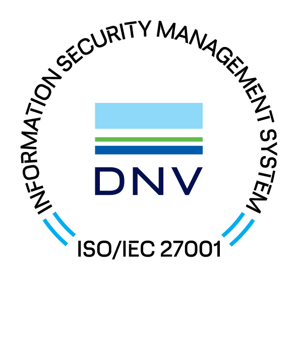 DNV ISO/IEC 27001 Information Security Management System certified