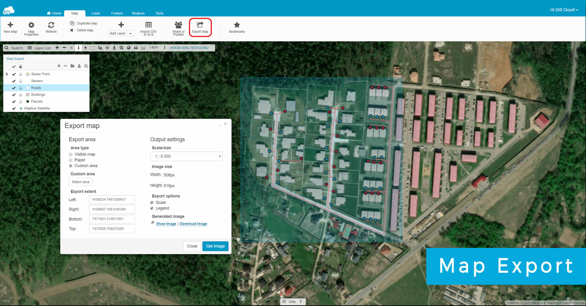 Export High Resolution Maps With GIS Cloud | GIS Cloud