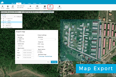 Map Export: High Resolution Maps