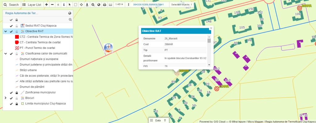 District heating network management interactive map 2