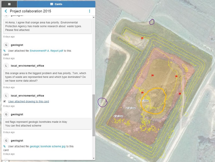 Colaboration tool for drone mapping