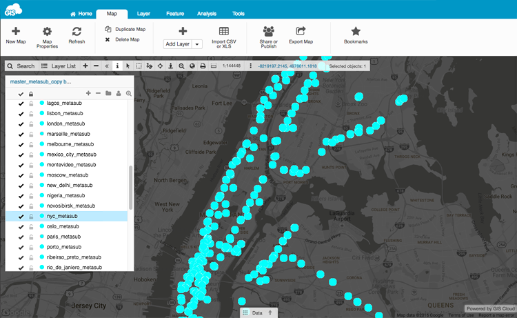 GIS Cloud web map sample collection