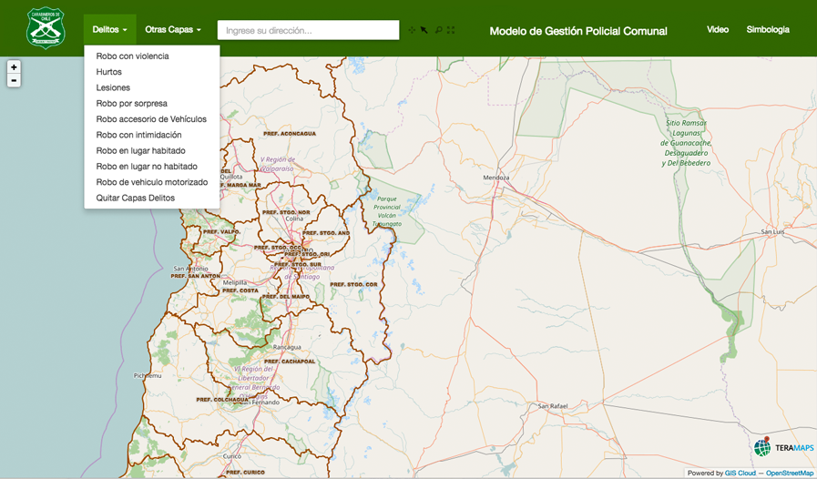 Carabineros De Chile Crime Risk Map 2