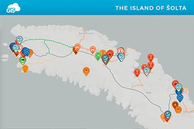 Using GIS in Tourism – Tourist Map of Solta