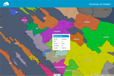 GIS Cloud Visualization in Planning of the New Administrative Boundaries for the Zadar County