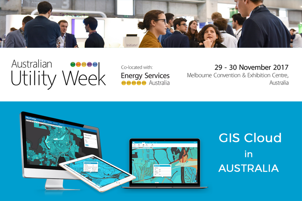 GIS Cloud at Australian Utility Week in Melbourne
