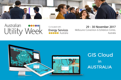 GIS Cloud Exhibiting at the Australian Utility Week in Melbourne in November