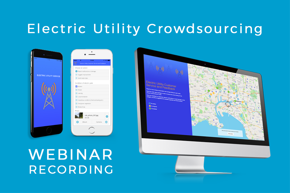 Electric Utility Crowdsourcing Solution GIS Cloud