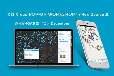 GIS Cloud Pop-up Workshop in Whangarei, New Zealand, on December 15