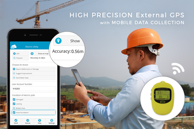 Achieve Higher Precision in the Mobile Data Collection App with External GPS Receivers