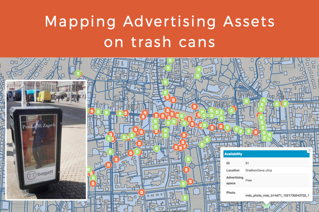 mapping trash can assets mapping advertising space