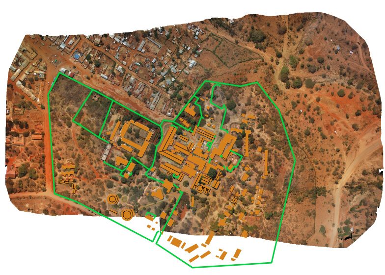 Drone imagery and data visualized in GIS Cloud