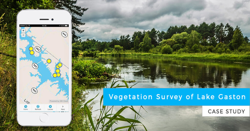 Vegetation survey and shoreline survey of lake gaston