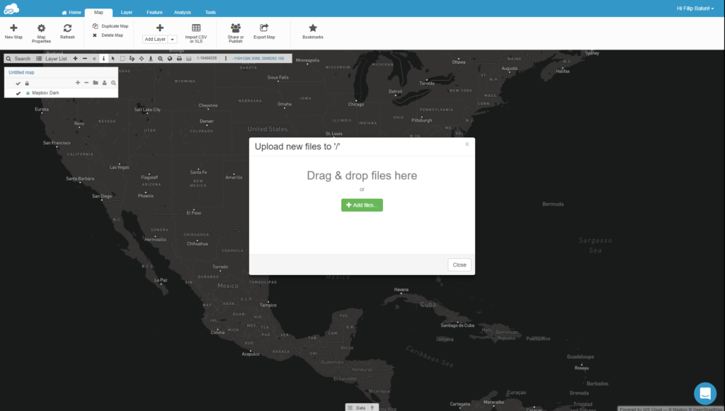 Sharing raster maps drag and drop