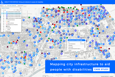 Mapping handicap parking and other assets to improve the mobility of people with disabilities (Case Study)