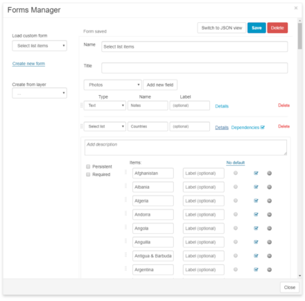Add Items in bulk to a Select List in Mobile Data Collection Form | GIS ...