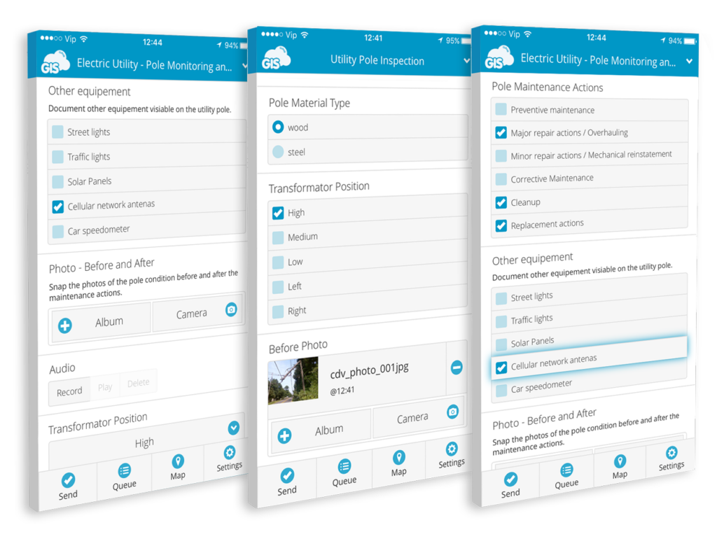 GIS for Electric Utilities - mobile forms