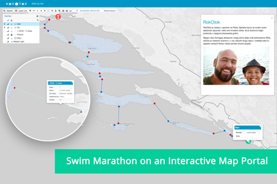 Supporting a Swim Marathon With an Interactive Map Portal
