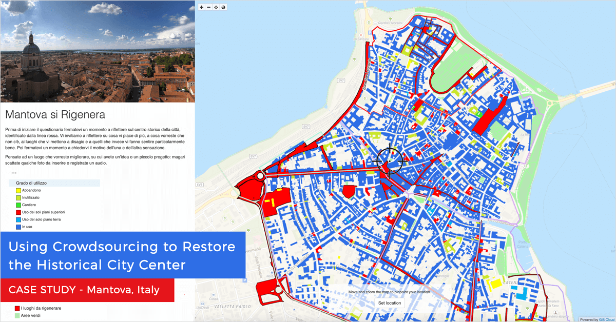 Using Crowdsourcing to Restore the Historical City Center of Mantova, Italy