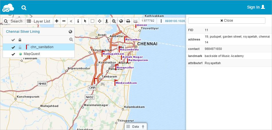 Chennai Map