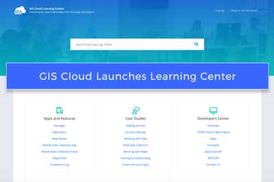 GIS Cloud Launches Learning Center!