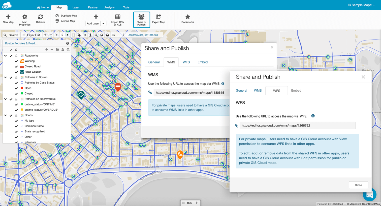 Public maps