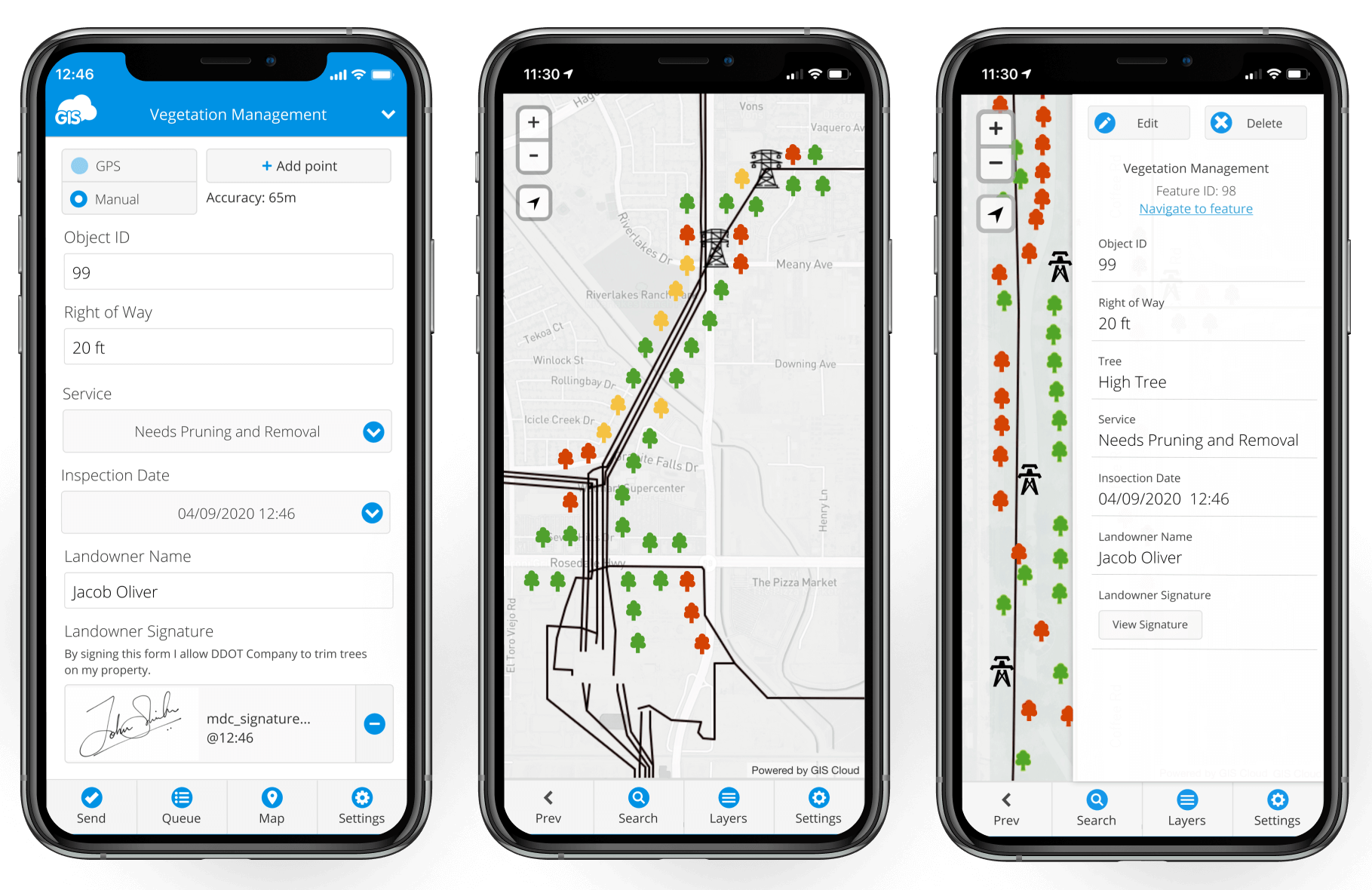 Mobile Data Collection for Tree Inspections