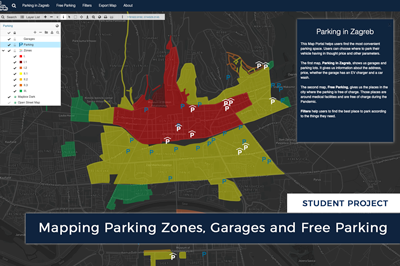 Mapping Parking Zones, Garages and Free Parking in Zagreb (Croatia)