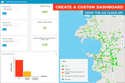 Create a custom dashboard using the GIS Cloud API