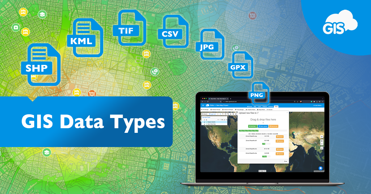 GIS Cloud And The Different Data Types