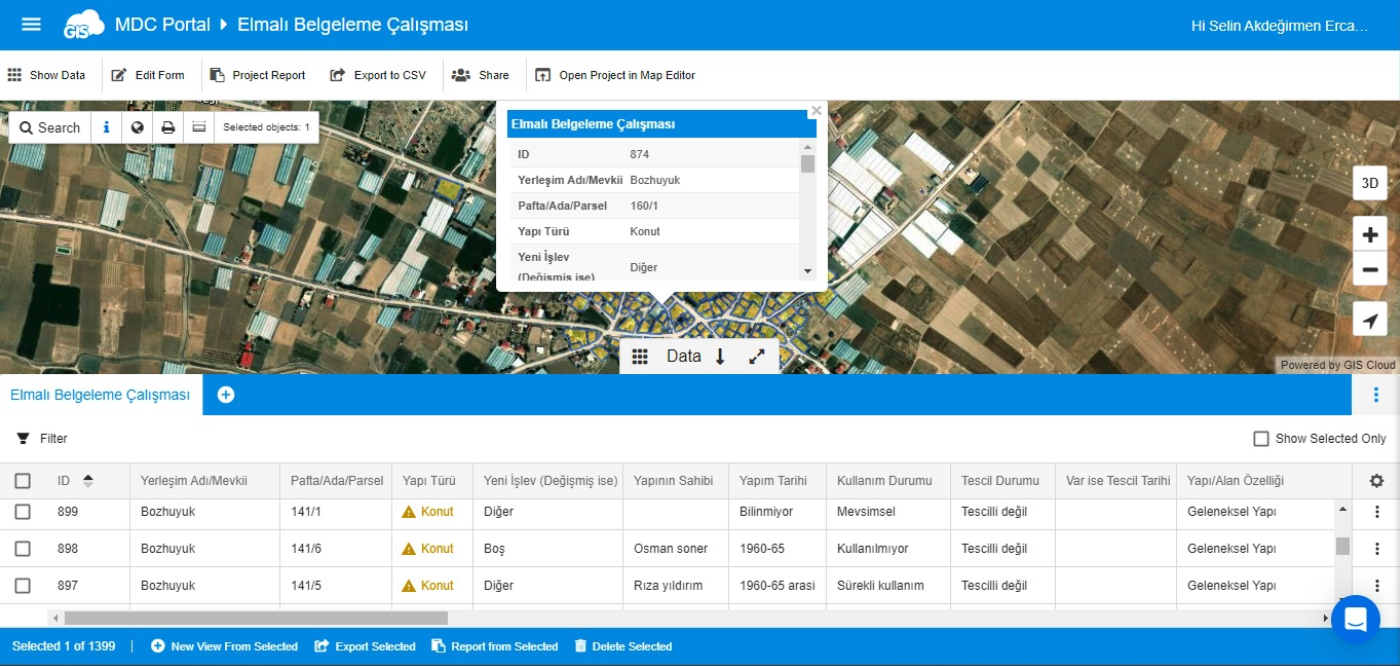 MDC portal features datagrid