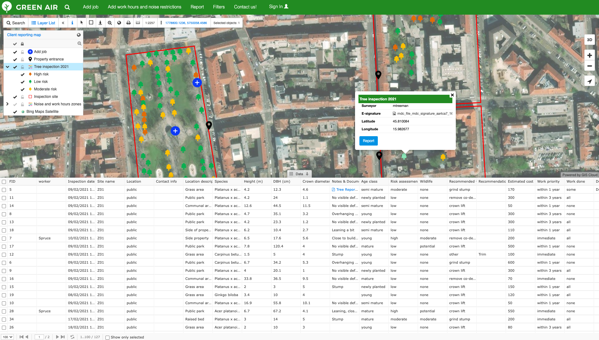 map editor pdf report