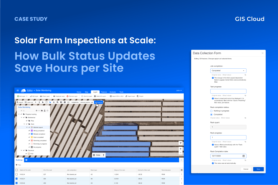 Solar Farm Inspections at Scale: How Bulk Status Updates Save Hours per Site