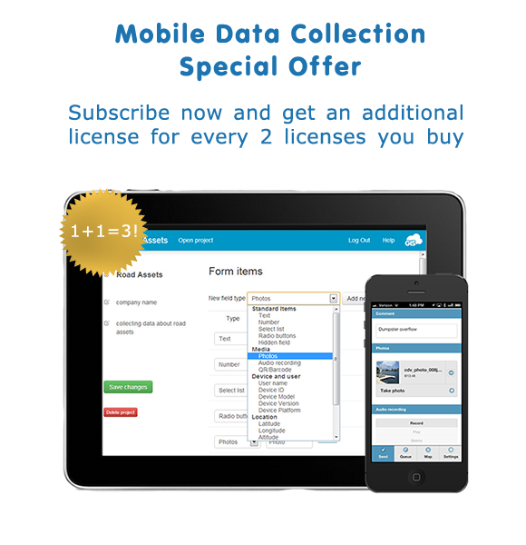 Mobile Data Collection 1+1=3!