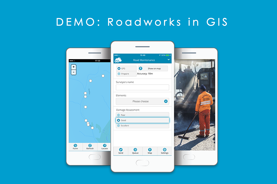 GIS  Cloud Roads and Transportation demo 