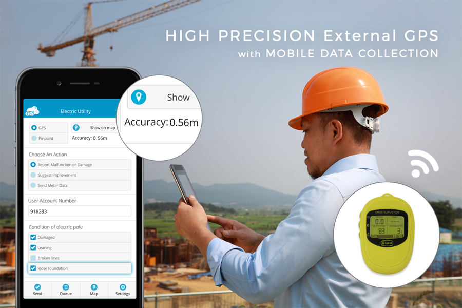 Higher Precision in MDC app with External GPS Receivers GIS Cloud