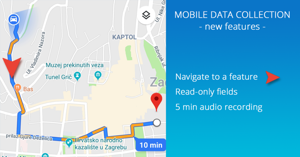 Mobile data collection update - navigate to feature